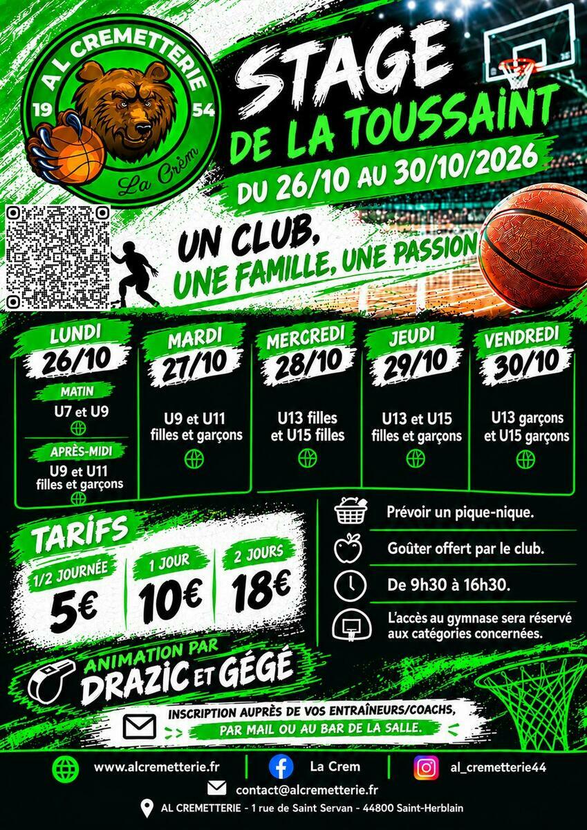 Stage de La Toussaint