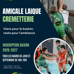 Inscriptions Saison 2026 - 2027